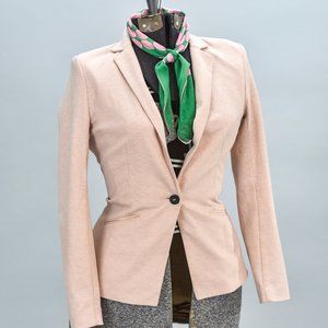 H&M OPEN FRONT BLUSH BLAZER SIZE 2